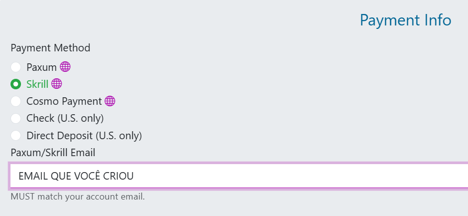 Quinta sessão de informações da aplicação