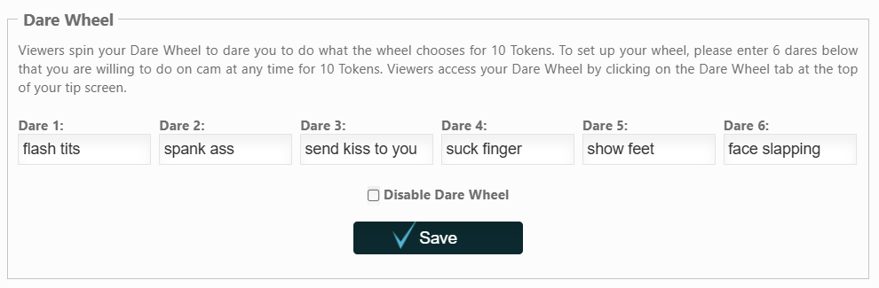 aba do dare wheel